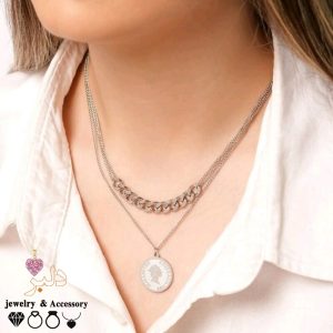 فروش عمده گردنبند 2 لاین الیزابت