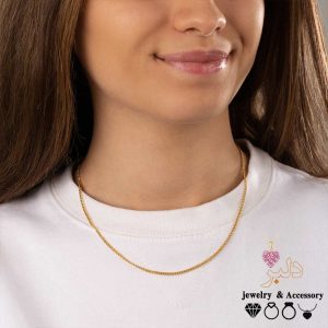 فروش عمده | گردنبند کارتیر ظریف بدون تغییر رنگ + 7 سانت زنجیر اضافه و آویز