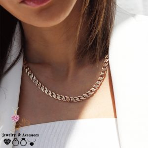 فروش عمده | گردنبند کارتیه کلاسیک در 2 رنگ طلایی و نقره ای