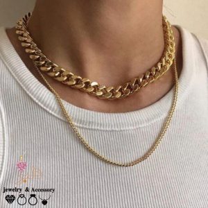 فروش عمده گردنبند کارتیه 2 زنجیره