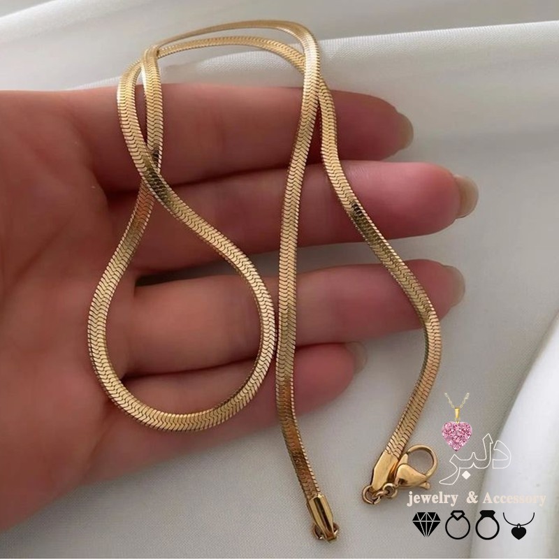 فروش عمده | گردنبند ماری طلایی و نقره ای – ضد حساسیت