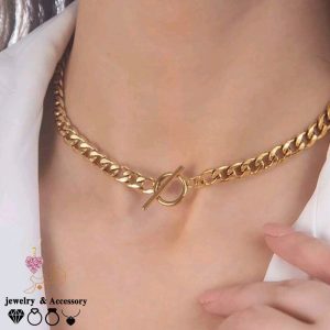 فروش عمده گردنبند کارتیه قفل تی استیل