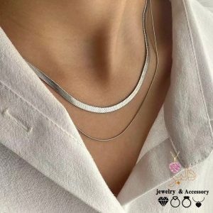 خرید عمده گردنبند ماری دو تایی