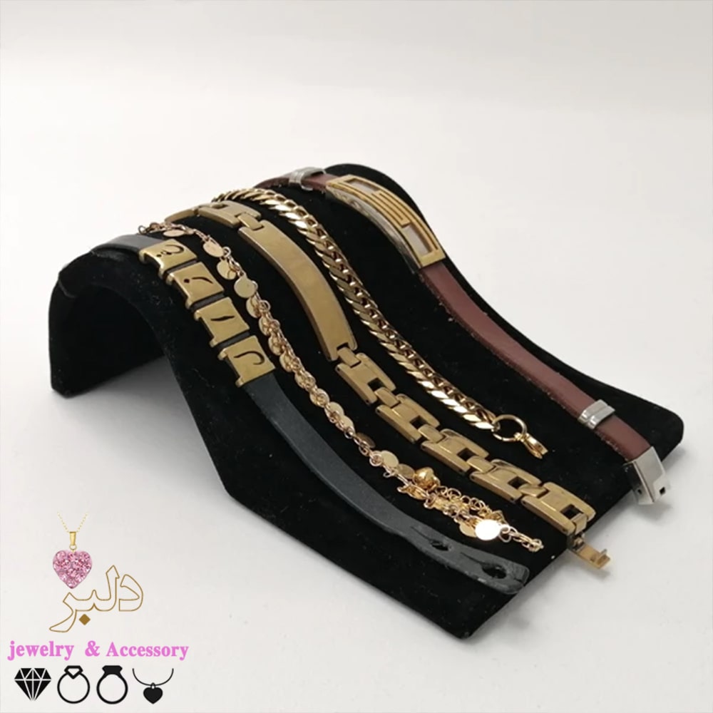 ارگانایزر دستبند 6 لاین مخملی رومیزی (عمده)