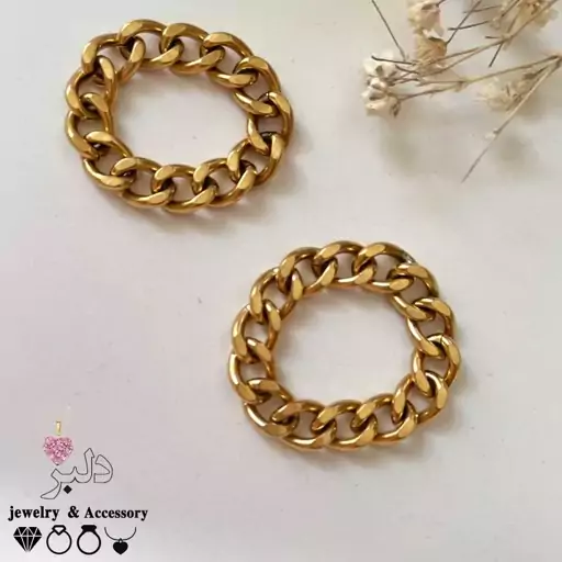 فروش عمده انگشتر کارتیر (سایز متوسط) استیل رنگ ثابت (کیفیت عالی)